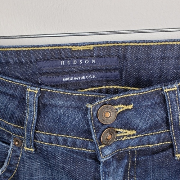 Hudson Bootcut Flap Pocket Elm Dark Wash Jeans 26 - Picture 3 of 7